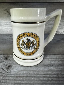 Taza de té de café de la Universidad Estatal de Pensilvania Stein The Pennsylvania State 1855 - Imagen 1 de 4