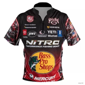 Strikeking Nitro Bass Fishing Quick Zip Jersey Size S-5XL - Picture 1 of 3