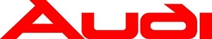Red modern Audi vinyl sticker / decal Size 300mm x 56mm - Picture 1 of 4