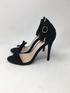 Qupid Women’s Ara-245 Dress Heels, Black Suede, 7.5 Medium US - Picture 1 of 10