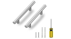 Cabinet Handles Pulls Drawer Brushed Nickel Stainless Steel 3" Hole Center 30 Pc - Picture 1 of 8