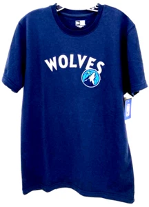 NEW Minnesota Timberwolves New Era SS Crew Neck Blue Heavy Cotton T-Shirt Mens L - Picture 1 of 8