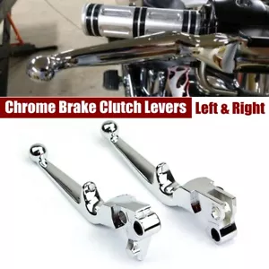 Chrome Hand Lever Clutch Brake Lever Fits Harley Davidson Softail 1996-2010 - Picture 1 of 6