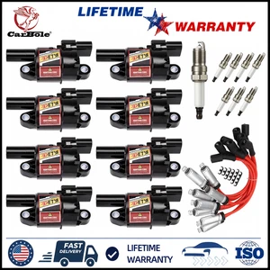 For Chevy GMC 5.3L 6.2L V8 8Kits Performance UF414 Ignition Coil+Spark Plug+Wire - Picture 1 of 23