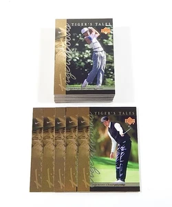 Lot of (48) 2001 Upper Deck Tiger's Tales Tiger Woods RC's Rookies Inserts - Bild 1 von 3