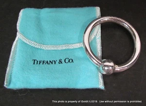 Anillo de dentición vintage Tiffany & Co plata esterlina baby sonajero 2,25" - Imagen 1 de 4