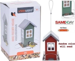 Metall Hausform freistehend oder hängend Wildvogelfutterhaus mittel - Bild 1 von 4