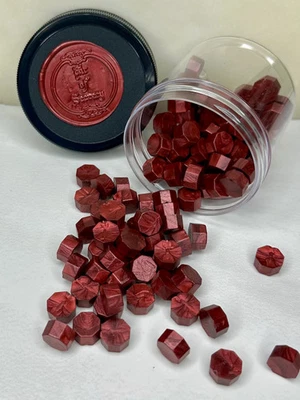 Cuentas de cera de sellado Merlot de cereza negra de 100 unidades Foto 1 de 3