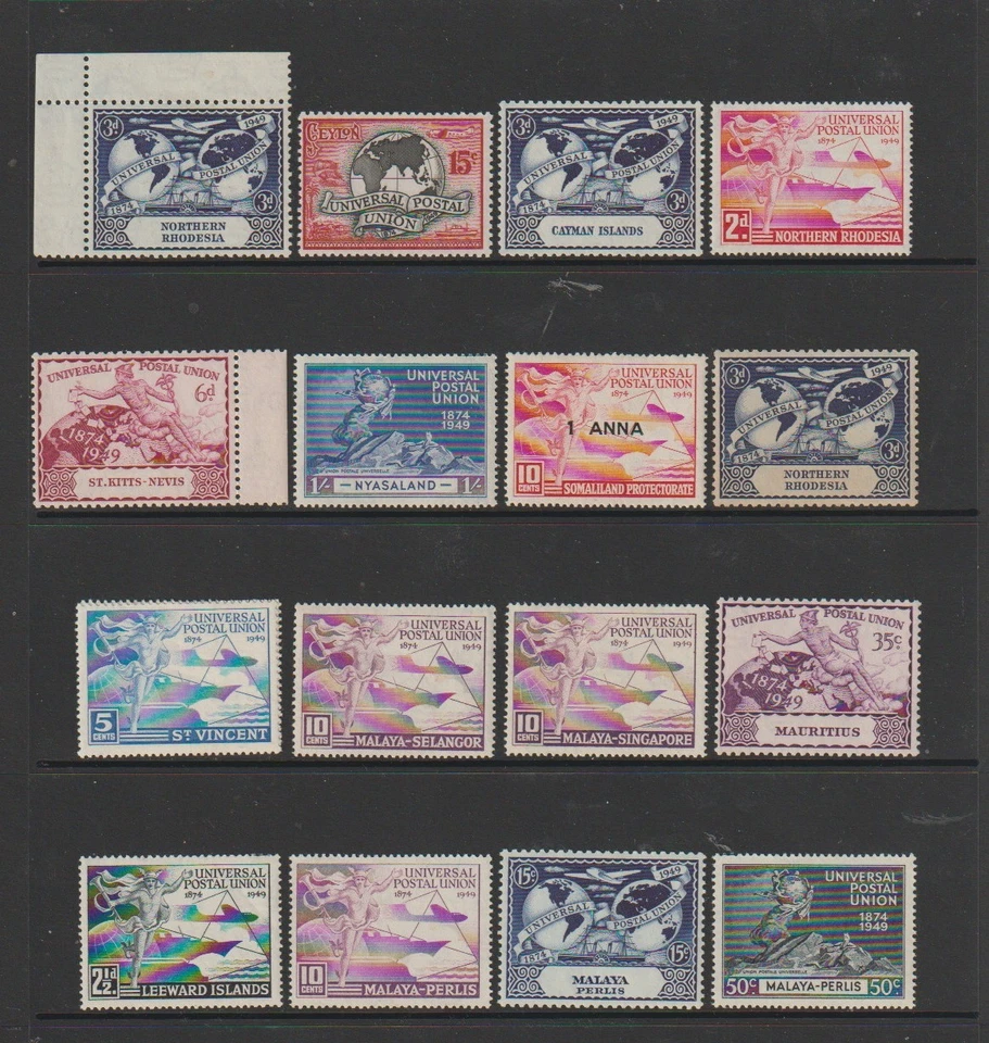 U P U   1949    Collection of  Various  Stamps     MINT - Image 1 of 1