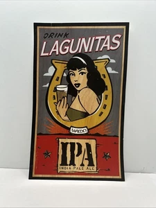 LG5291 Lagunitas India Pale Ale Cardstock Ad Tavern Pub Bar Sign - Picture 1 of 8