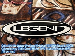 VINTAGE ORIG LEGEND SURFBOARDS & APPAREL STICKER NOS FRM 94 SURF SKATEBOARD - Picture 1 of 2