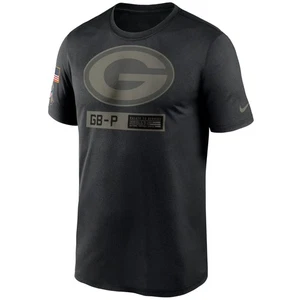 Green Bay Packers NFL Salute To Service Nike Black Military T-Shirt Men's 3XL - Picture 1 of 18