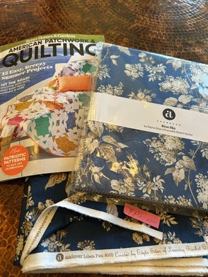 Pastel de capa de telas Andover, más tela de 4 yardas, Blue Sky de Edyta Sitar, más cargador Foto 1 de 4