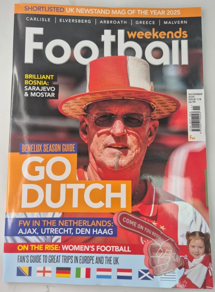 Football Weekends magazine Nov 2025 Benelux Season guide: Ajax Utrecht, Den Haag