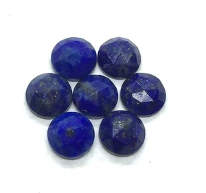 AAA Natural Lapis Lazuli Round Rose Cut Loose Gemstone For Making All Jewelry - Picture 1 of 15