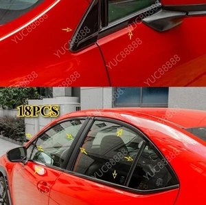 Ventana y B - Pilar Tiras de moldura de acero negro brillante para Subaru WRX 2021-2025 - Imagen 1 de 6