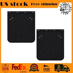 2PCS Heavy Duty Rubber Mud Flaps 30"x 24" For Semi Truck Trailer Mudguards - Picture 1 of 6