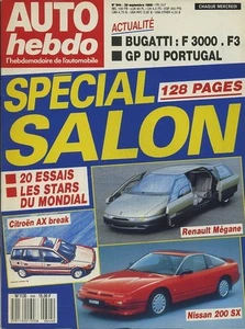 AUTO HEBDO Nr. 644 28.09.1988 GP PORTUGAL SALON BUGATTI F3000 F3 - Bild 1 von 1