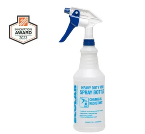 32 oz Heavy Duty Pro Spray Bottle, Chemical Resistant High-Output Bottle Sprayer - Picture 1 of 7