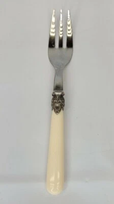 INOX 18/10 Napoleon EME Made in Italy Flatware Cream Handle Fork - Image 1 of 4
