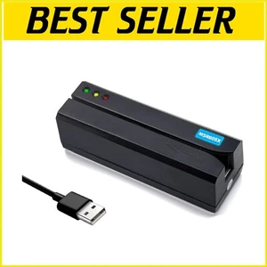 3 Track Card Reader Writer USB Encoder for Windows and Mac with Free Blank Cards - Picture 1 of 6