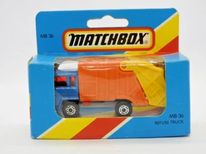 Matchbox Lesney Raro Htf 1982-83 No.36 Rifiutare Camion IN Vnm Non Aperto' M Box - Foto 1 di 5