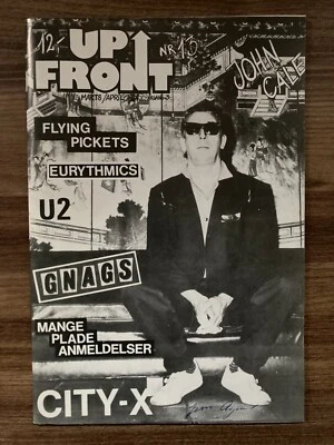 John Cale + Flying Pickets + U2 1983 "Upfront" VERY RARE Danish Magazine - Image 1 of 4