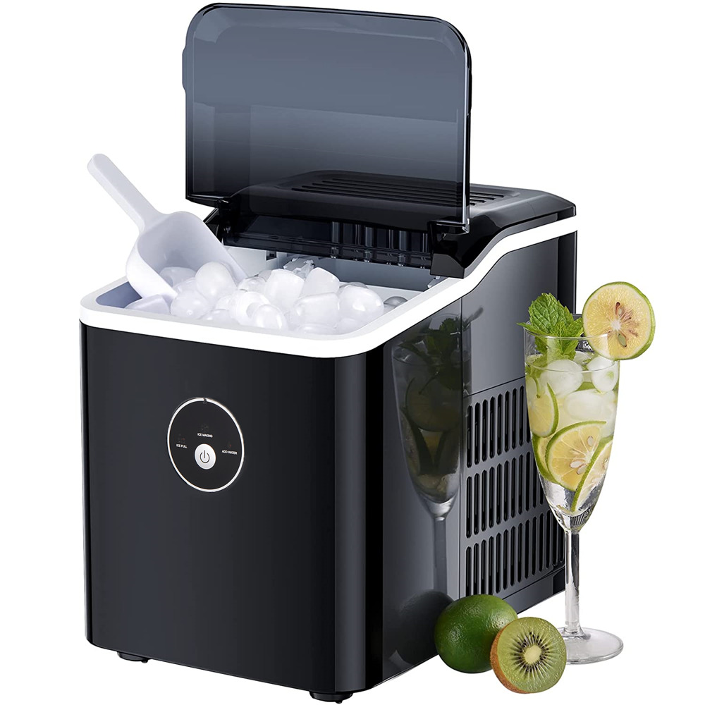 Ice Maker Machine Countertop, Make 28 Lbs 24 Hrs, with LED Display, 9 Ice Cubes 