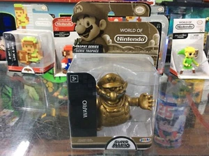 World of Nintendo Trophy Series Wario 2.5 In Figure Jakks New In Box Shelf Wear! - Picture 1 of 5