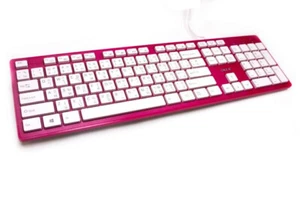 OKER KB518: Elegant QWERTY USB Keyboard in Pink with Thai/ENG Script NEW - Picture 1 of 1