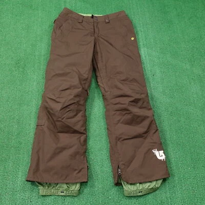 PANTALONES BURTON MARRÓN VERDE NIEVE ESQUÍ SNOWBOARD ADULTO TALLA S Foto 1 de 4