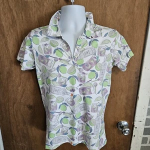 William Murray Tito’s Vodka Golf Polo Shirt Womens Size Med. Green Short Sleeve - Picture 1 of 8