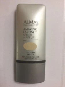 ALMAY AMAZING LASTING SHEER MAKEUP SPF 12 PALE 1.0 FL Oz OIL & FRAGRANCE FREE - Picture 1 of 3