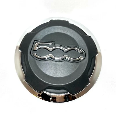 Coprimozzo Fiat 500L Dal 2012  Coppetta Coppa Ruota Borchia Cerchi Lega Nera - Image 1 of 2