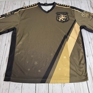 Five Finger Death Punch x Alphadog Combat Gear Jersey Shirt Mens XL Brown - Picture 1 of 11