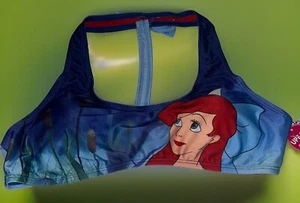 Disney Ariel Blue Swim Bikini Top Swimsuit Size L New Little Mermaid - Picture 1 of 6