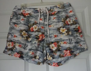 Vintage Woman Syko Board Shorts Size 11Floral - Picture 1 of 5