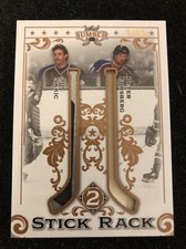 2021-22 Leaf Lumber JOE SAKIC PETER FORSBERG Stick Rack 2 Dual Relic /15