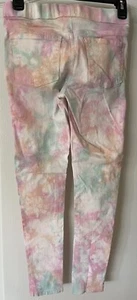 SO Girls Size 14 Pull On Pastel TyeDye Look Pants - Picture 1 of 5