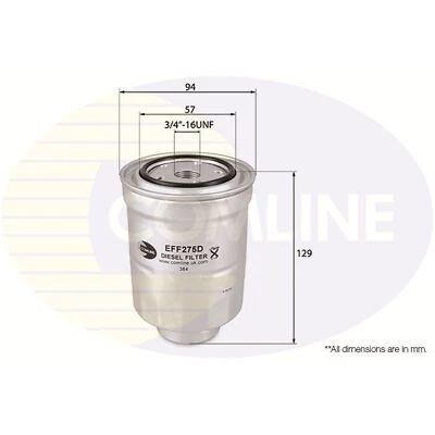 Fuel Filter For Honda CR-V MK3 2.2i-DTEC 4WD Comline 16901RJLE01 16901RMAE00 - Image 1 of 4