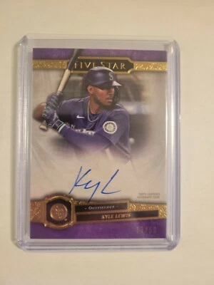2021 Topps Five Star Kyle Lewis Autographs Auto Purple #17/50 Mariners - Image 1 of 3