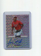 2017 Leaf Perfect Game All-American Metal Purple Etch Wave Joe Gray Jr Auto 9/9