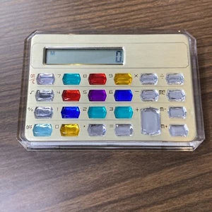 Vintage Jewel Handheld Electronic Calculator Gems 1980s, Tested! - Picture 1 of 10