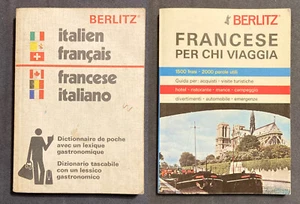 Dizionario tascabile Berlitz ITALIANO FRANCESE + FRANCESE PER CHI VIAGGIA Guida - Picture 1 of 8