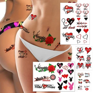 44+ Sexy Tatuajes Temporales Traviesos Para Mujeres Damas-Diversión para Adultos Para Baja Espalda Le - Imagen 1 de 12