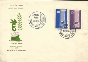 TURQUÍA - 1958 "EUROPA CEPT (Bosques)" FDC!!! - Imagen 1 de 1