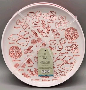 Artisan De Luxe Melamine Pasta Types Salad Plates 8 in Set Of 4 See Photos - Picture 1 of 7