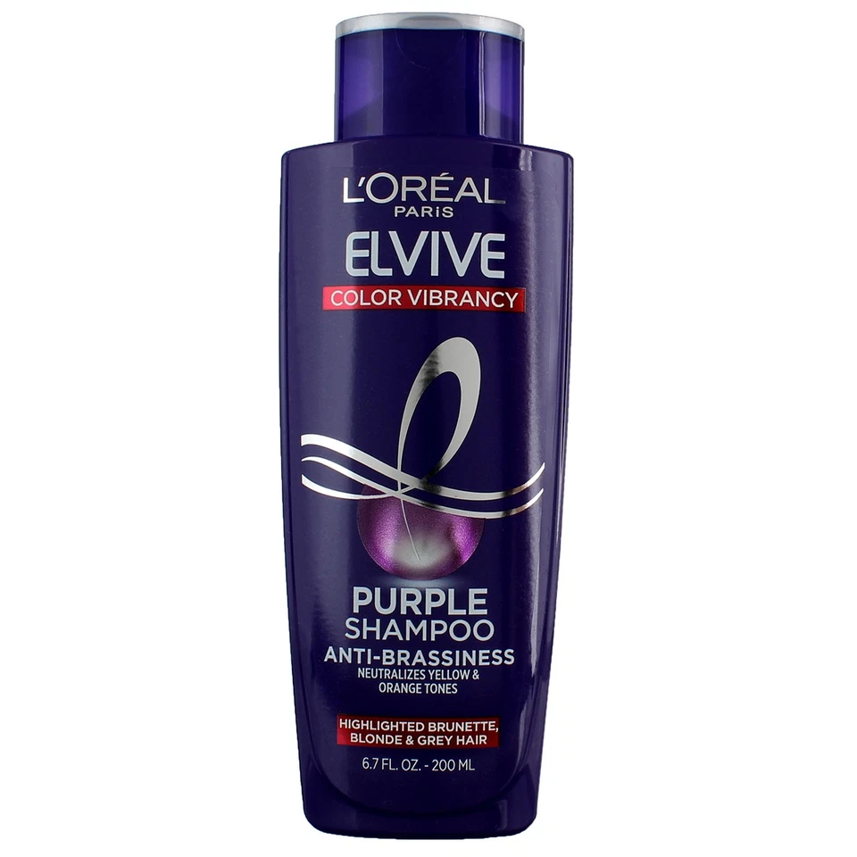 4 Loreal Elvive Color Vibrancy Purple Shampoo 6.7 Oz Each JL 11519
