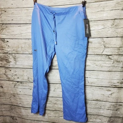 Greys Anatomy Blue Poly/Rayon Scrub Bottoms sz XL NWT  - Image 1 of 4