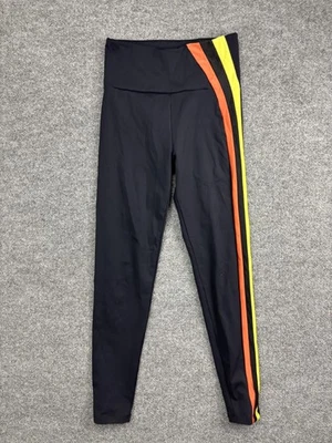 Leggings Noli para mujer pequeños negros a rayas laterales tiro alto bloques de colores pantalones de yoga Foto 1 de 4